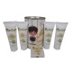 Lata cosméticos con productos de Aceite de Oliva, Gel, champú, Crema de manos, Body Milk y pastilla de jabón de Aloe Vera