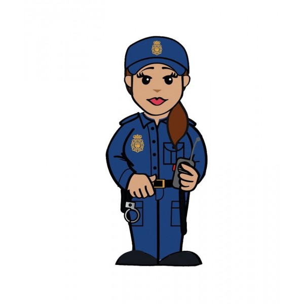 USB Polícia Nacional Chica en lata