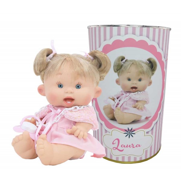 Muñeca Laura en lata personalizada