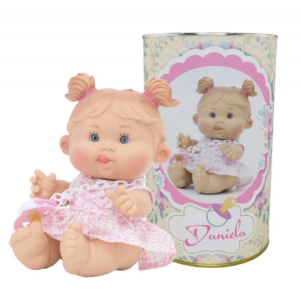 Muñeca Daniela en lata personalizada