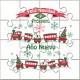 Puzzle tren con la frase "Feliz Navidad y Próspero Año Nuevo" en lata
